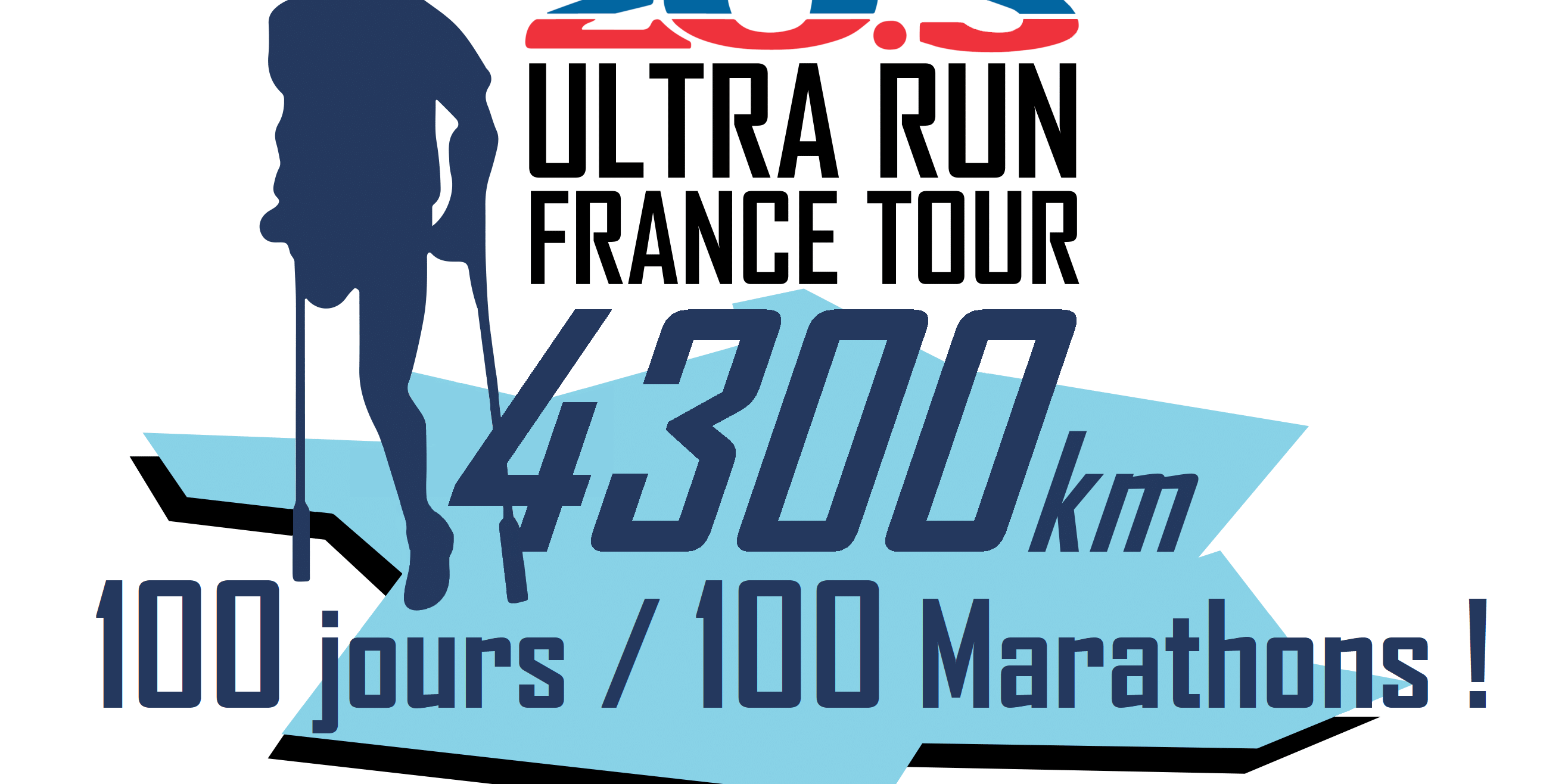 Logo ultra run france tour 2023 Guy amalfitano